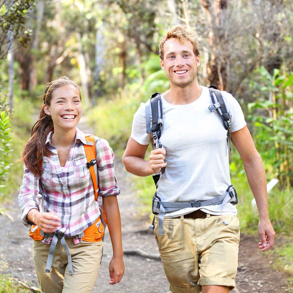Hiking couple